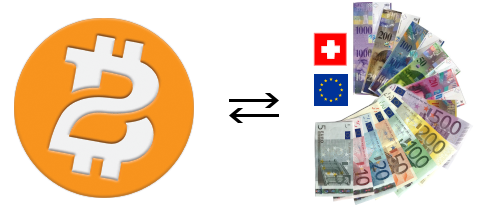 Exchange Euros or CHF with BTC2